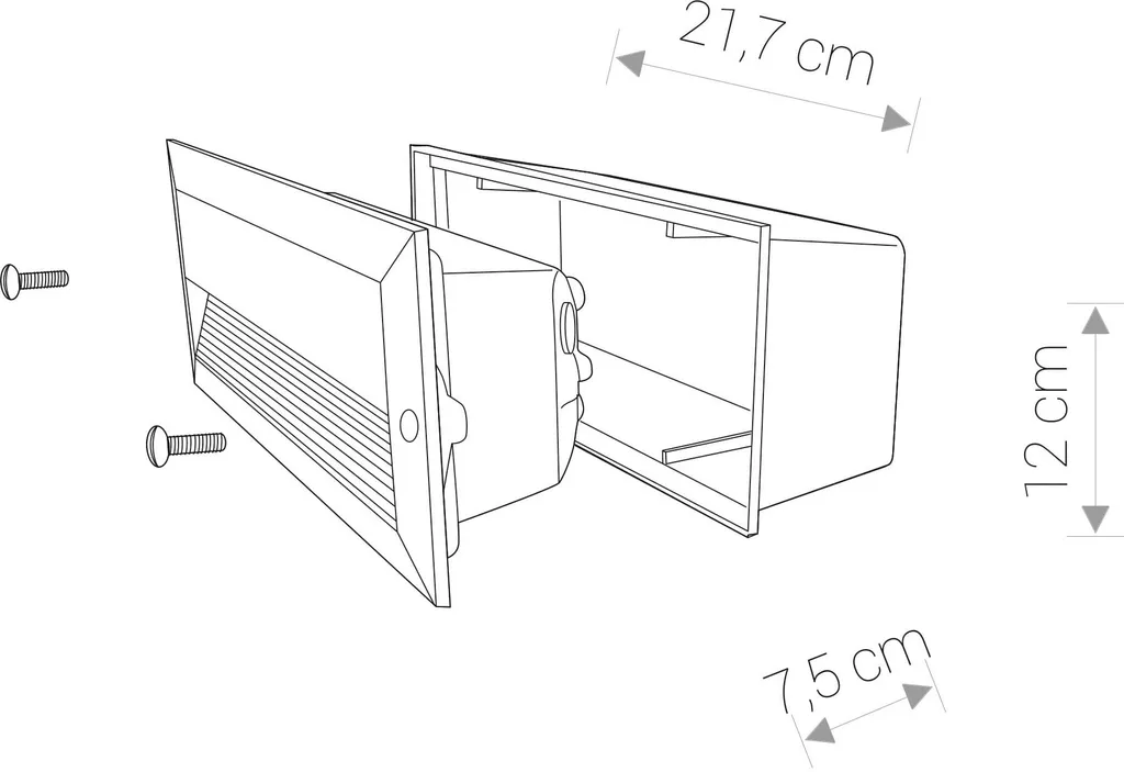 Luminaire Mural Extérieur Graphite Basalt pour Éclairage de Façade LED - 2