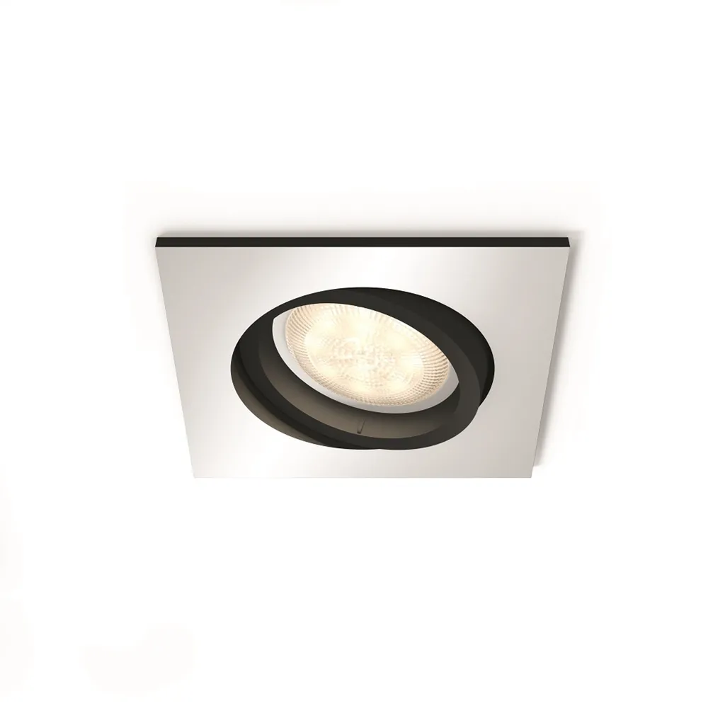 Spot LED Encastrable Carré Philips Hue Milliskin Argent White Ambiance - 13