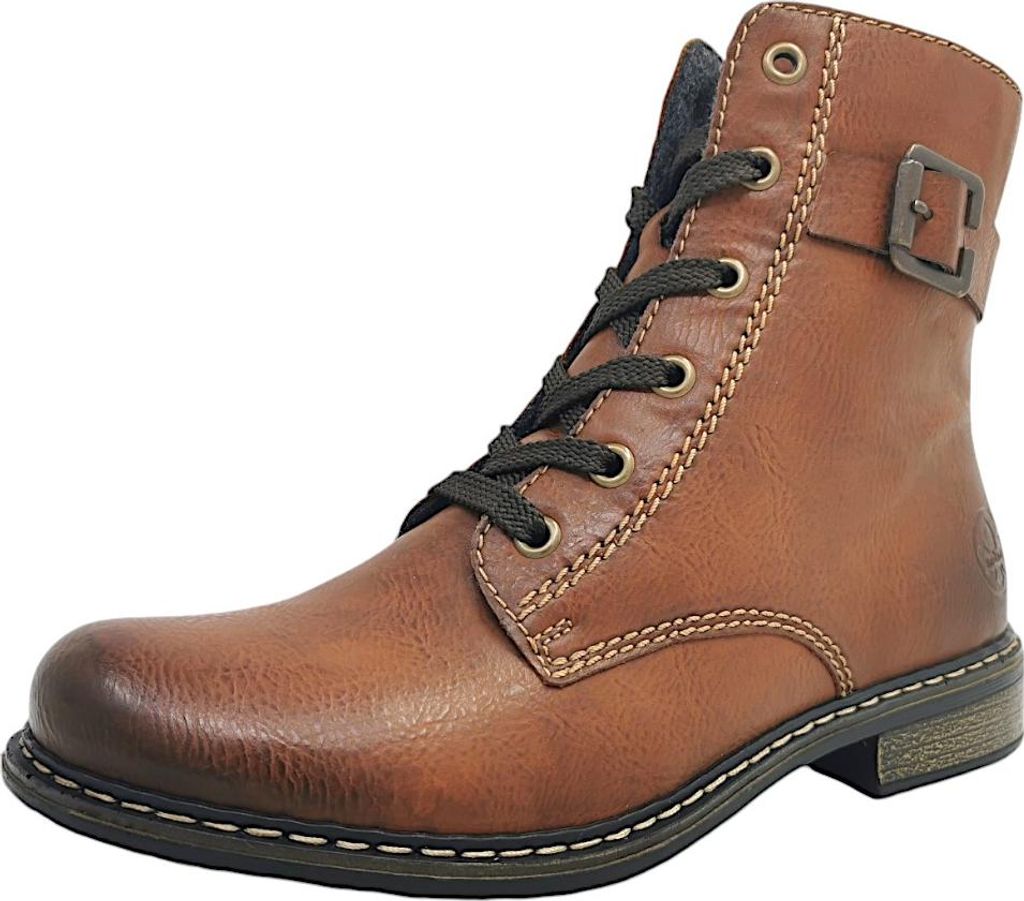 Rieker  Damenschuhe Stiefeletten Schnürer Braun Freizeit Productafbeelding 