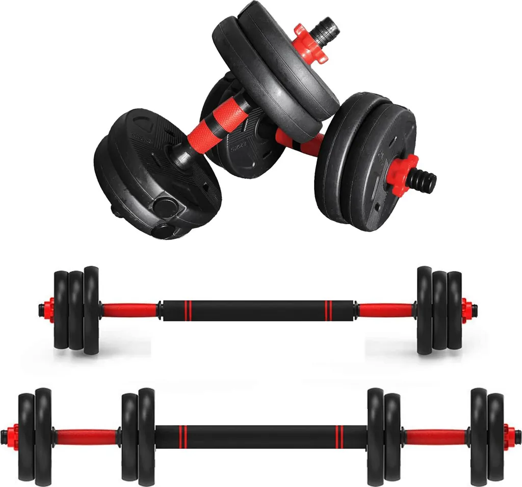 Haltères Musculation 20 kg pour Entraînement Bras et Biceps à Domicile