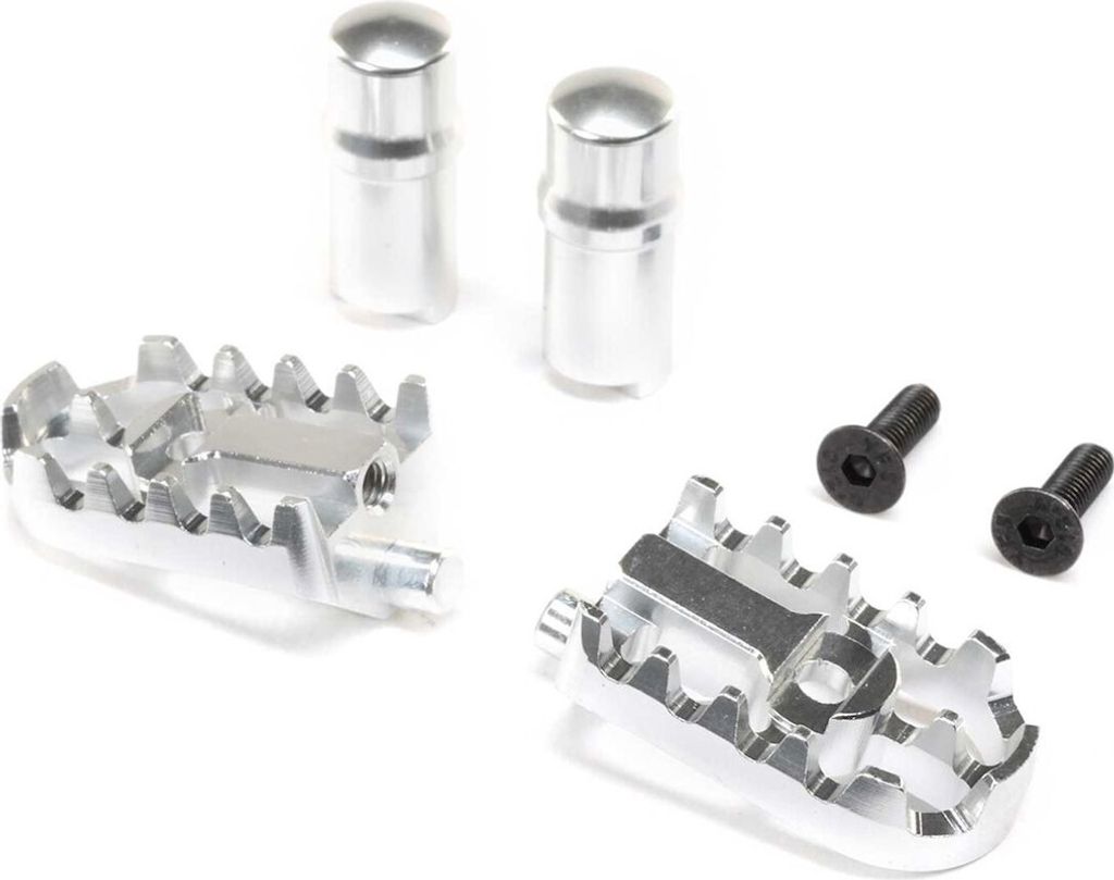Losi Aluminum Foot Pegs Silver: Motorrad Promoto-MX