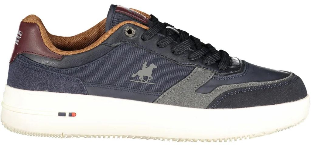 Hochwertiger Herren Sportschuh in Blau mit Kontrastdetails und Logo