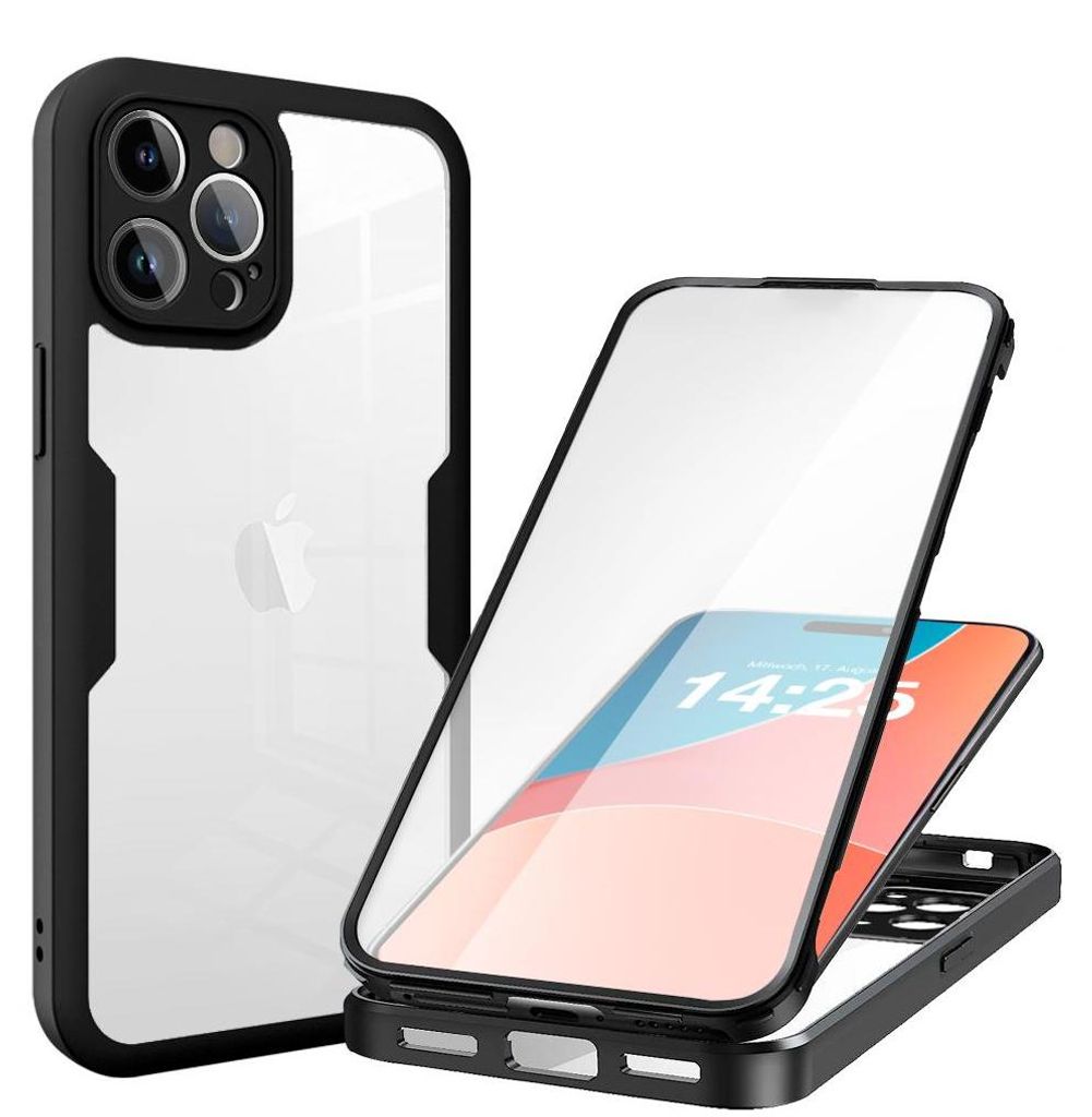 360 Grad Rundum Schutz Handyhülle für Apple iPhone 15 Pro Produktbild 