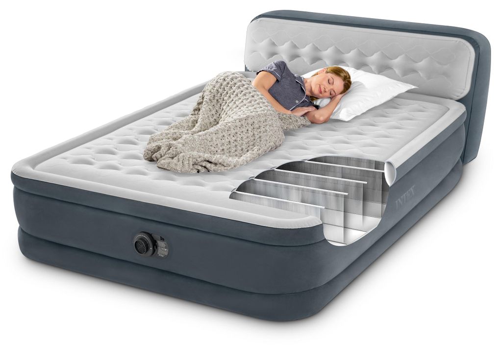 Intex Luftbett Ultra Plush Headboard Queen 152x46 cm Produktbild 