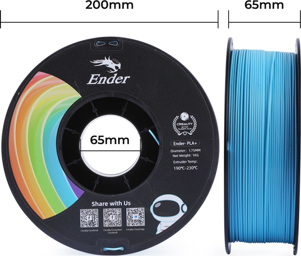 Creality Filament Creality CR-PETG 1KG 1.75mm, Schwarz Produktbild 9