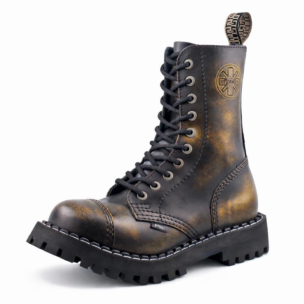 Steel - Rub Off - buty z 10 otworami, żółte Zdjęcie produktu 