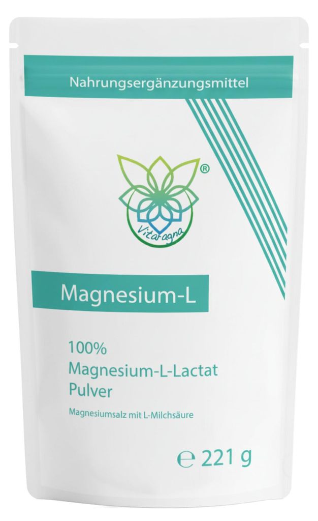 VITARAGNA Magnesium L-Lactat Pulver 221 g Magnesiumlactat Produktbild 