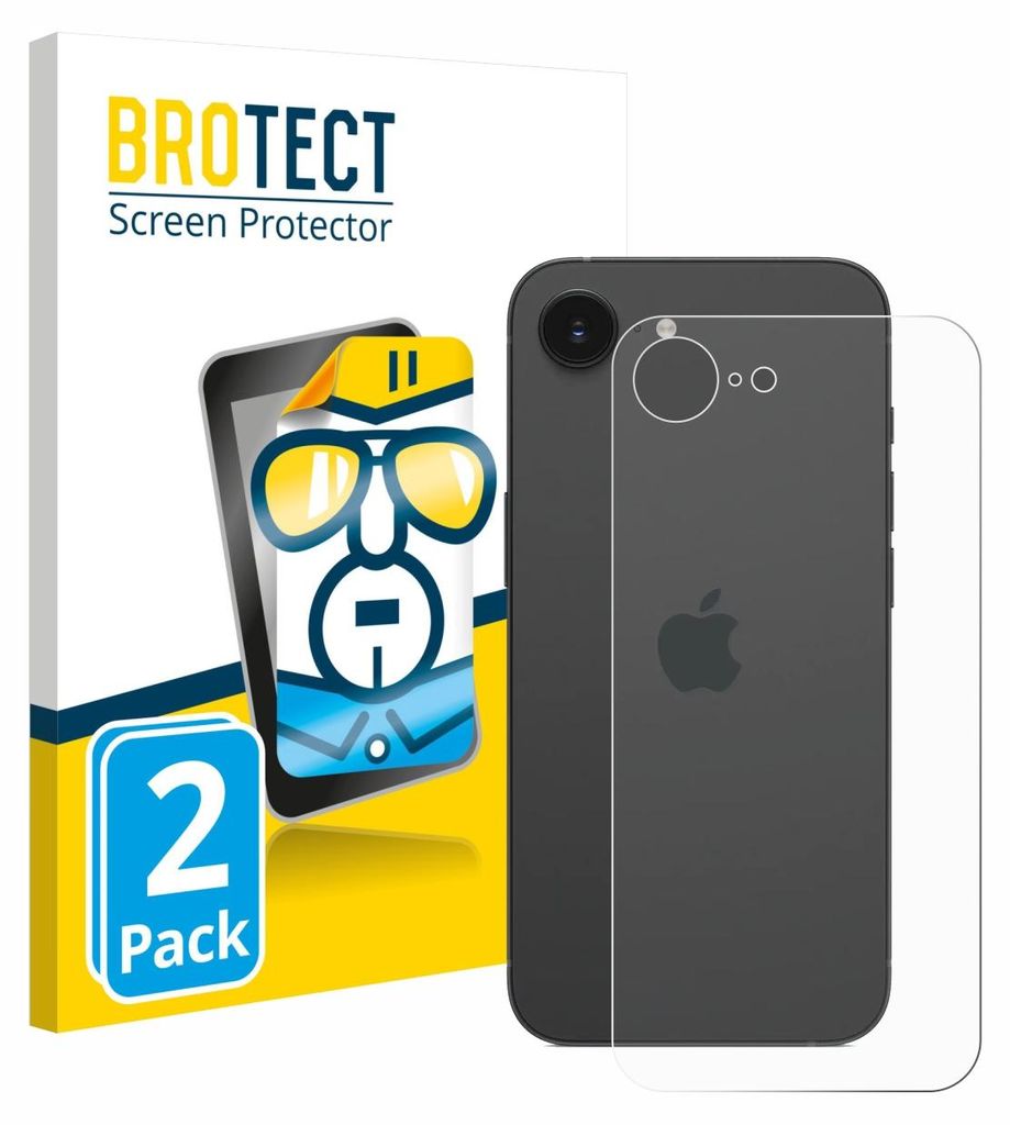 2x Für Apple iPhone 17e (Rückseite) Schutzfolie BROTECT Displayschutz Display Schutz Folie Klar Transparent