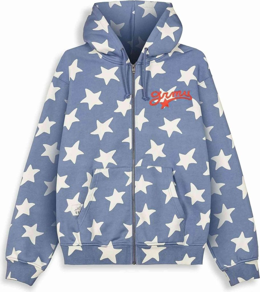 Grimey Hoodie GCZH64136 in Blue color size medium