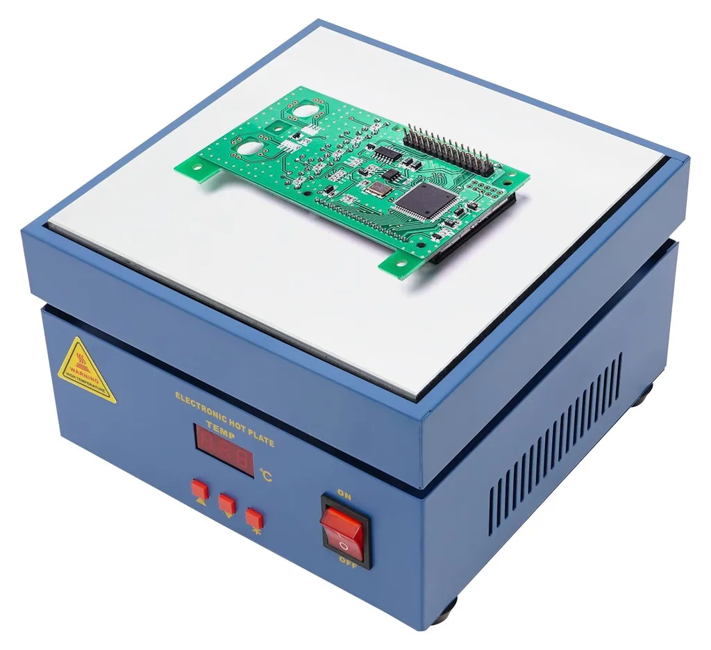 Réchaud électrique bleu compact : plaque de cuisson à chauffe instantanée - 5