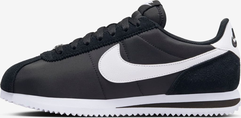 Nike Cortez Textile "Nylon Black White" Sneaker, Schwarz, Größe: 40