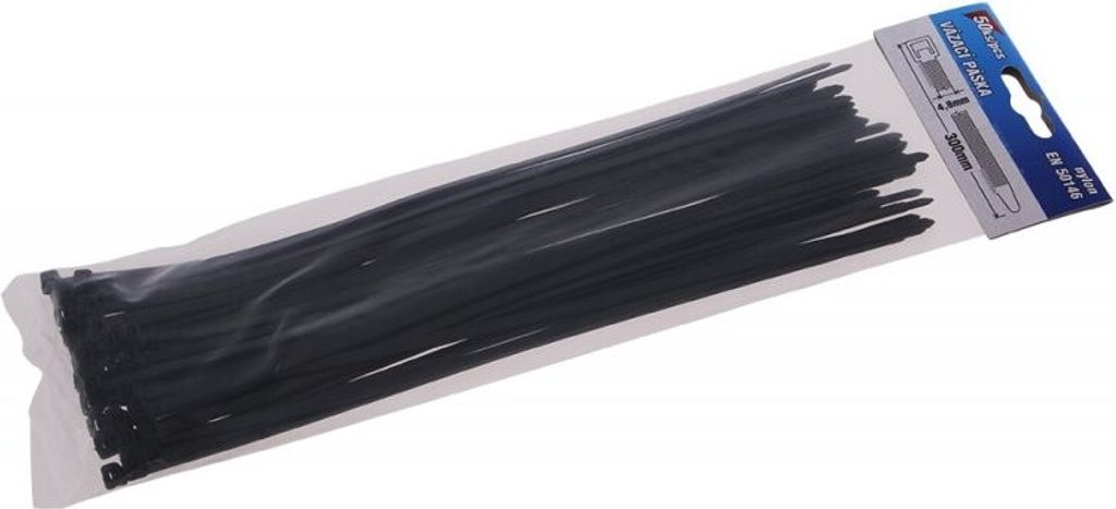 Páska viazacia 300x4, 8mm 50ks čierna FESTA Obrázok produktu 