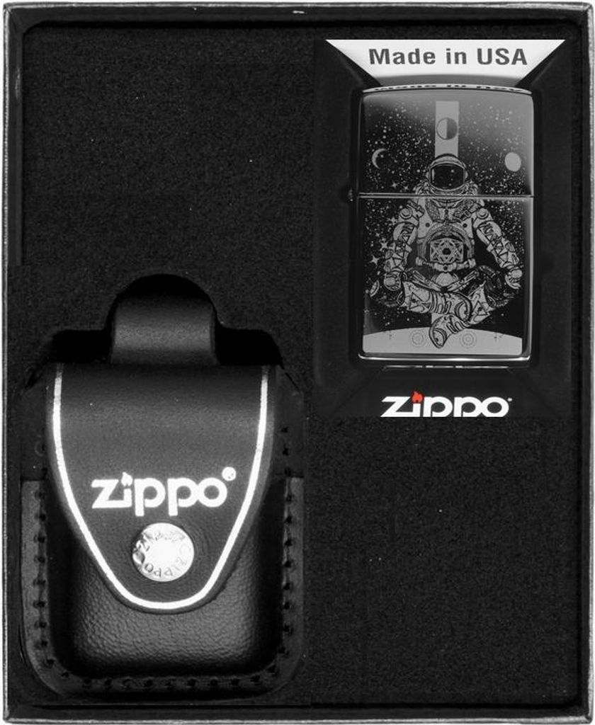 ZIPPO Feuerzeug Set AERONAUT IM WELTRAUMDESIGN Geschenk Nr. 3