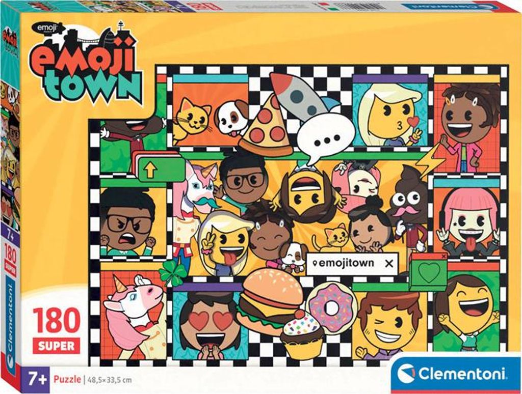 CLEMENTONI Puzzle Emoji Stadt 180 Teile