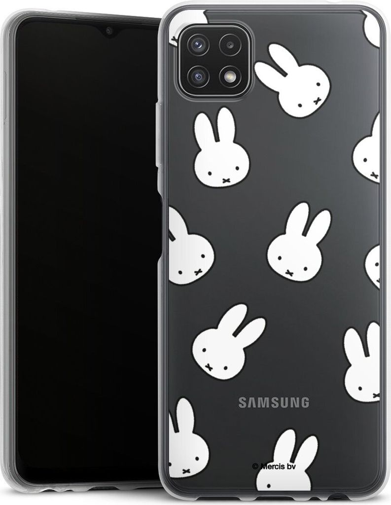 DeinDesign Handyhülle für Samsung Galaxy A22 5G Silikon Hülle Case Smartphone Schutzhülle Muster transparent Miffy