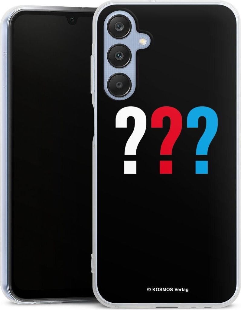 DeinDesign Handyhülle für Samsung Galaxy A25 5G Silikon Hülle Case Smartphone Schutzhülle Logo Offizielles Lizenzprodukt Die drei ???