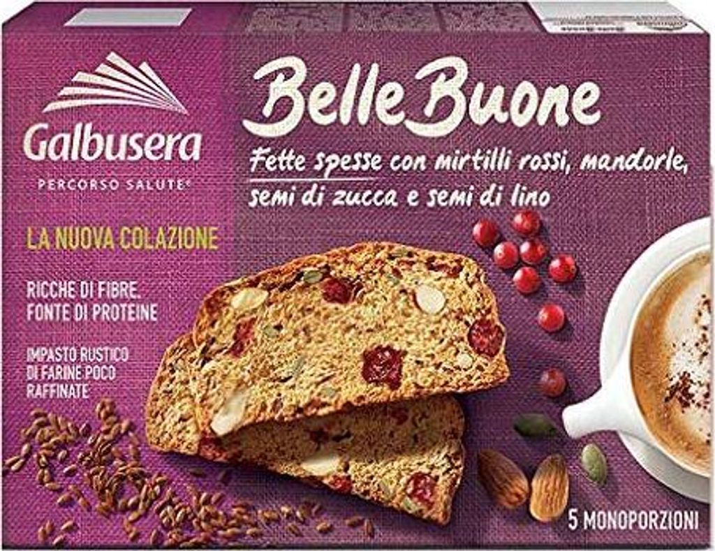Galbusera belle buone Scheiben Mit Preiselbeeren, Mandeln, Kürbiskernen 200g