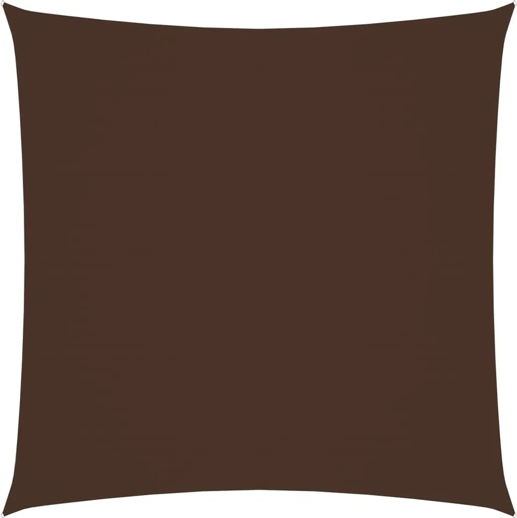 The Living Store Tenda da sole in tessuto Oxford Square 3,6x3,6 m Brown