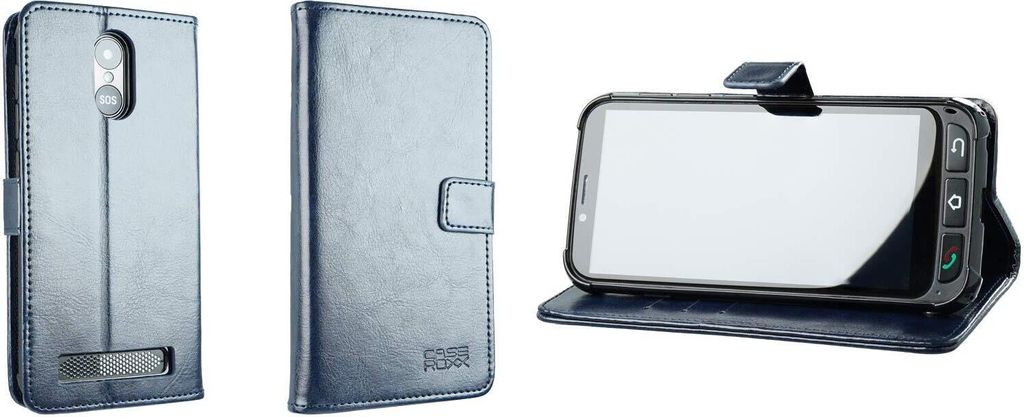 caseroxx Handy Hülle Tasche kompatibel mit SPC Zeus 4G / Zeus 4G Pro Bookstyle-Case Wallet Case