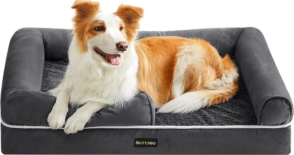 Orthopädisches Hundebett mit erhöhtem Rand, 91 x 71 x 25 cm Produktbild 