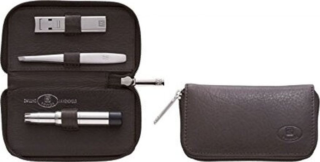 Zwilling TWINOX Herren Maniküre Set, Rindleder-Etui 3-tlg. braun