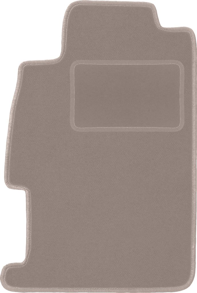 Fahrerfußmatte Velours beige passend für Rover 600/ 618 / 620 / 623 (1993-1999, Limousine) – mit Befestigungen – passgenau