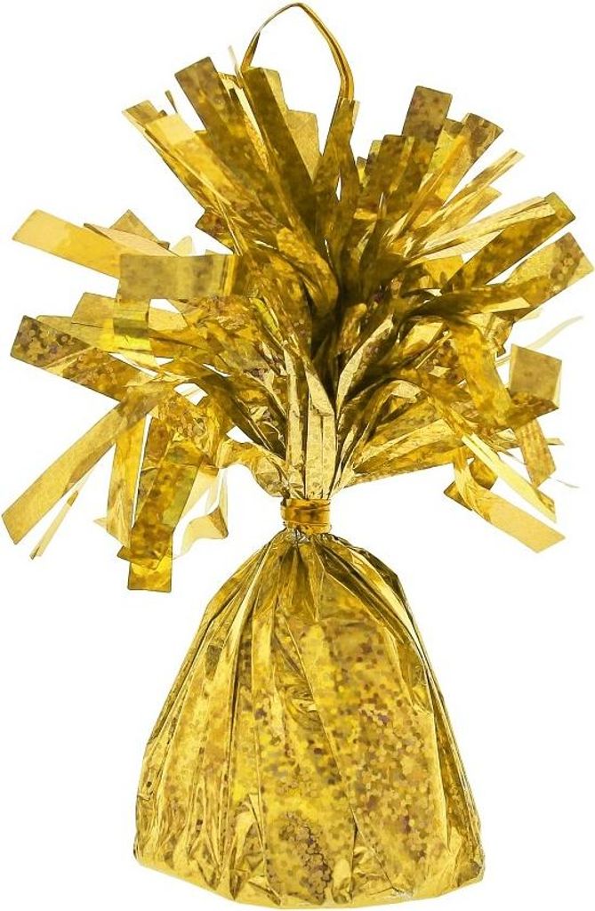 Ballongewicht aus Folie, goldfarben holografisch, 145 g
