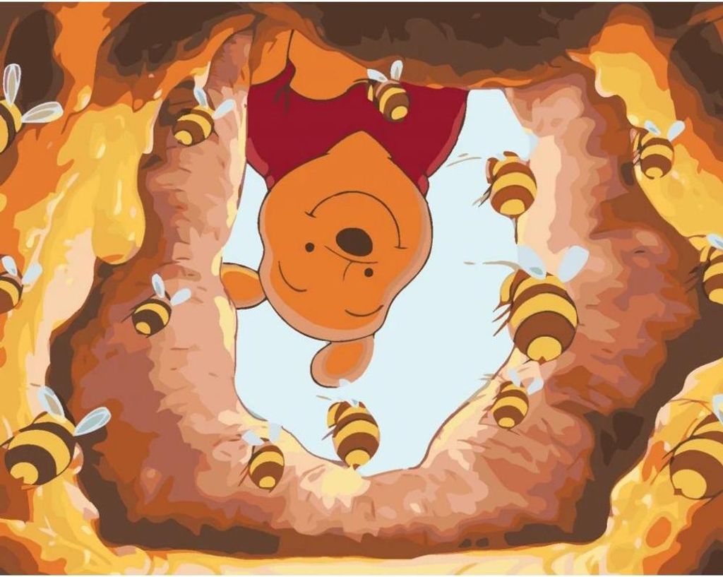 Quadri di Winnie the Pooh e Miele 50x40 cm Immagine del prodotto 