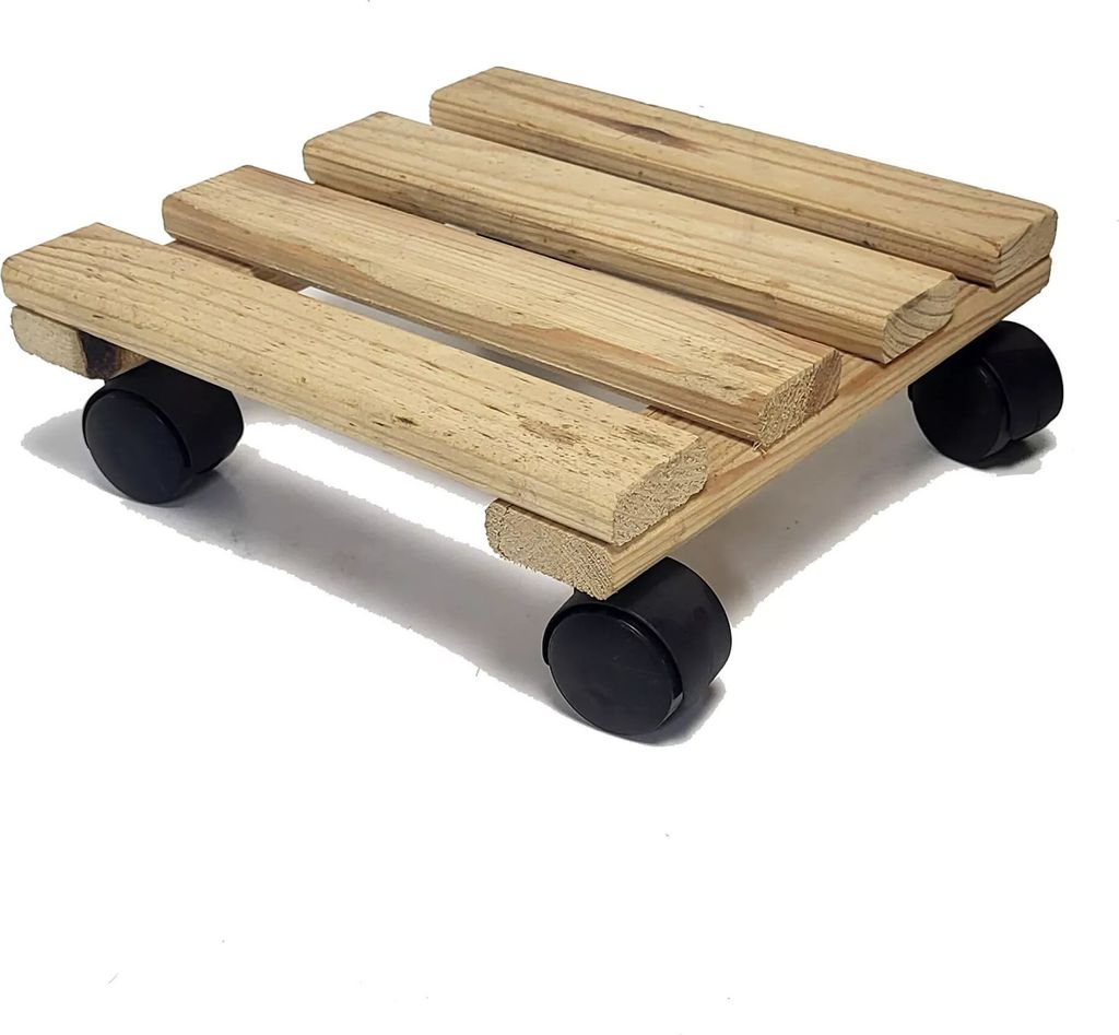 Pflanzroller Pflanzenroller Pflanzwagen – Holz – 100 kg – 25 x 25 cm