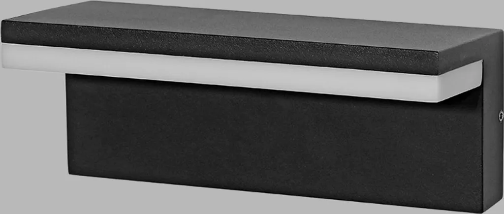 Applique LED extérieur aluminium HUGO II anthracite pour jardin