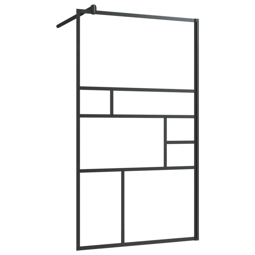 Duschwand für Begehbare Dusche mit Klarem ESG Glas 90x195 Produktbild 