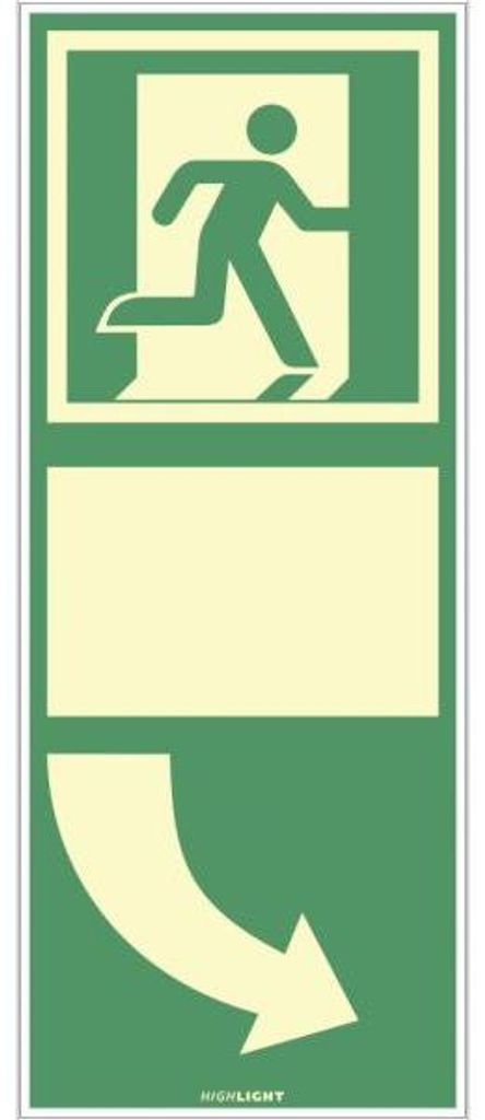 Dreifke Schild Türgriffhinterlegung rechts, ISO 7010, Kunststoff, nachl., 16...