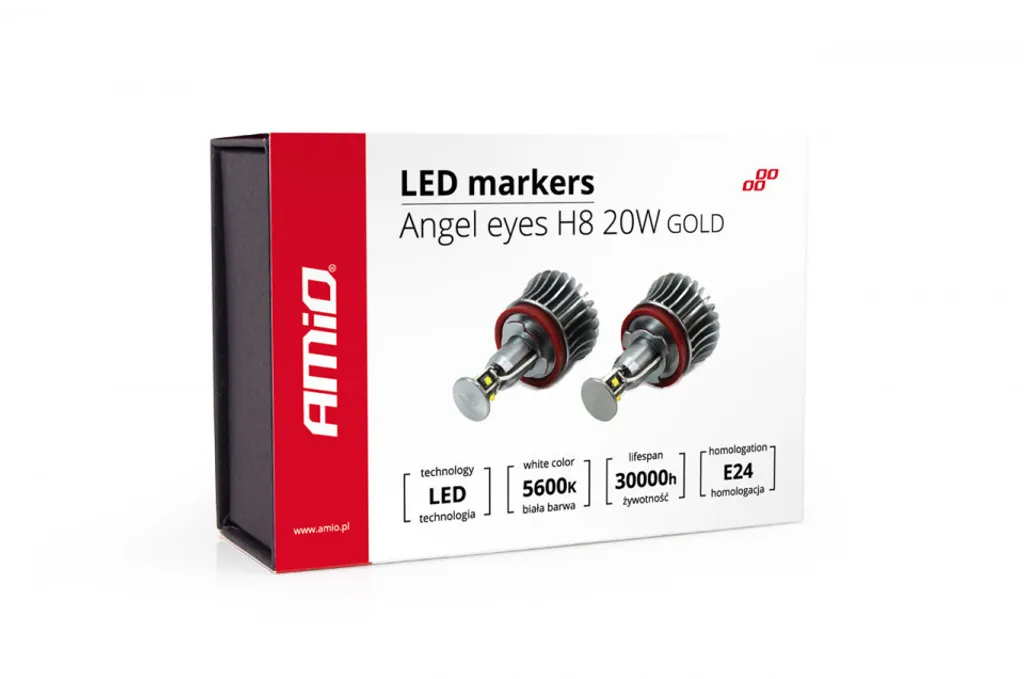Ampoules LED Marker H8 20W Gold - Éclairage de rechange Angel Eyes
