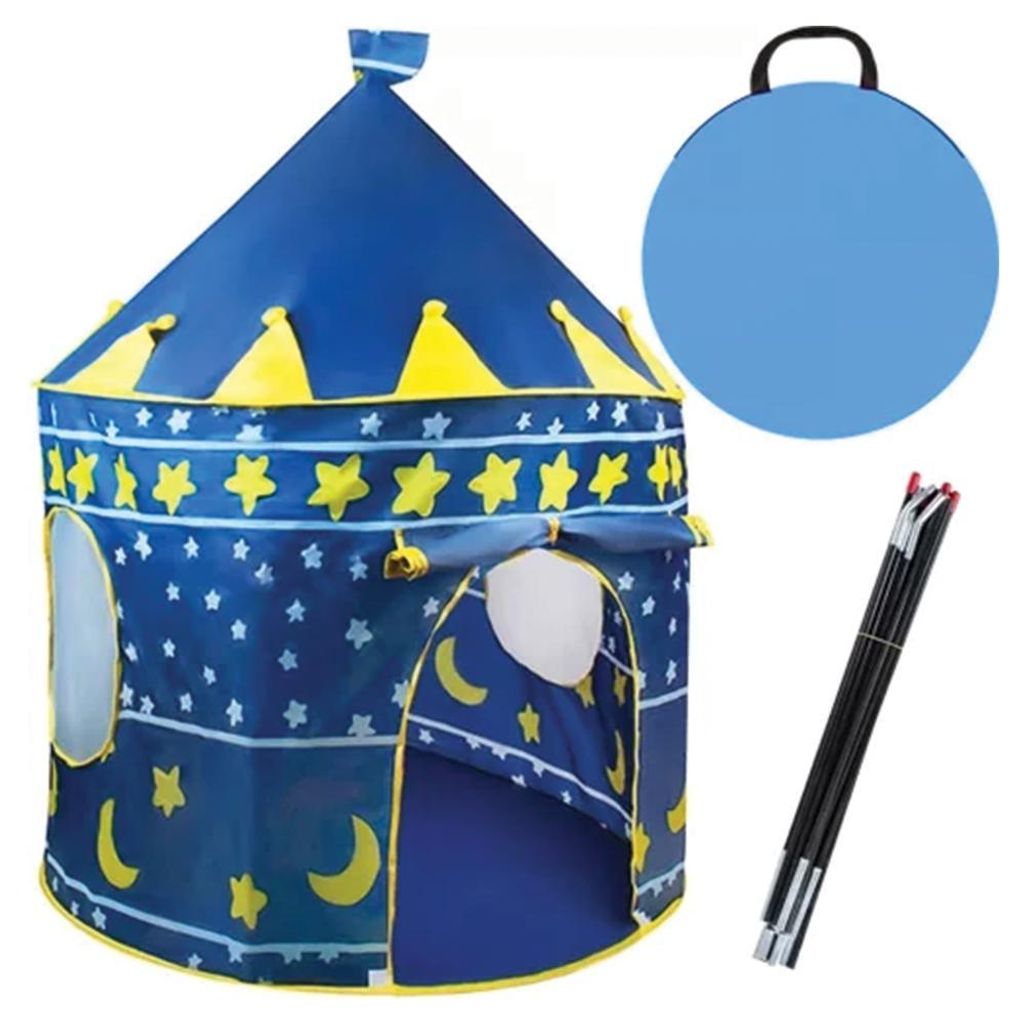 Kruzzel 23474 Kinderzelt „Burg“, blau Produktbild 