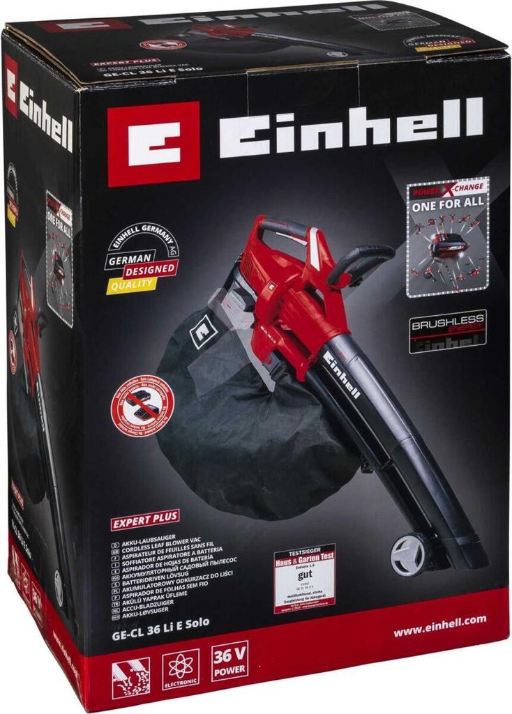 Akumulátorový fukár lístia Einhell GE-CL 36 Li E - Solo Obrázok produktu 14