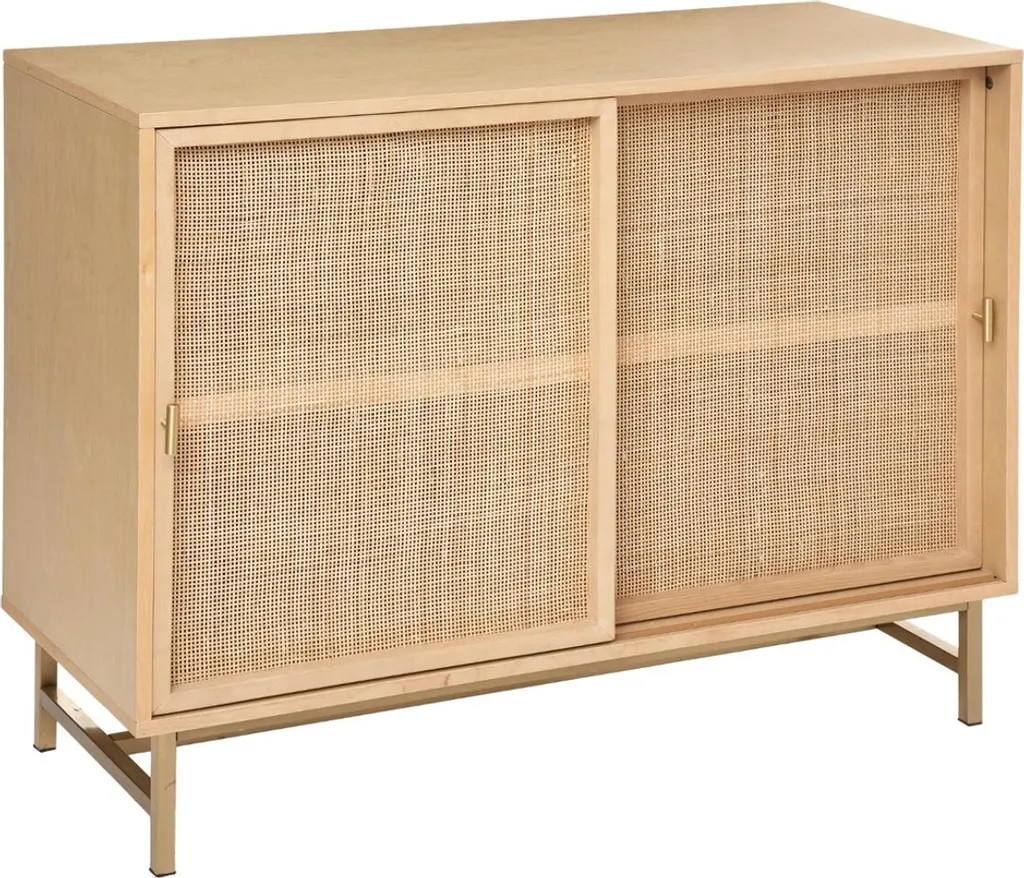 Buffet bas de rangement Bazas en bois clair pour une déco authentique