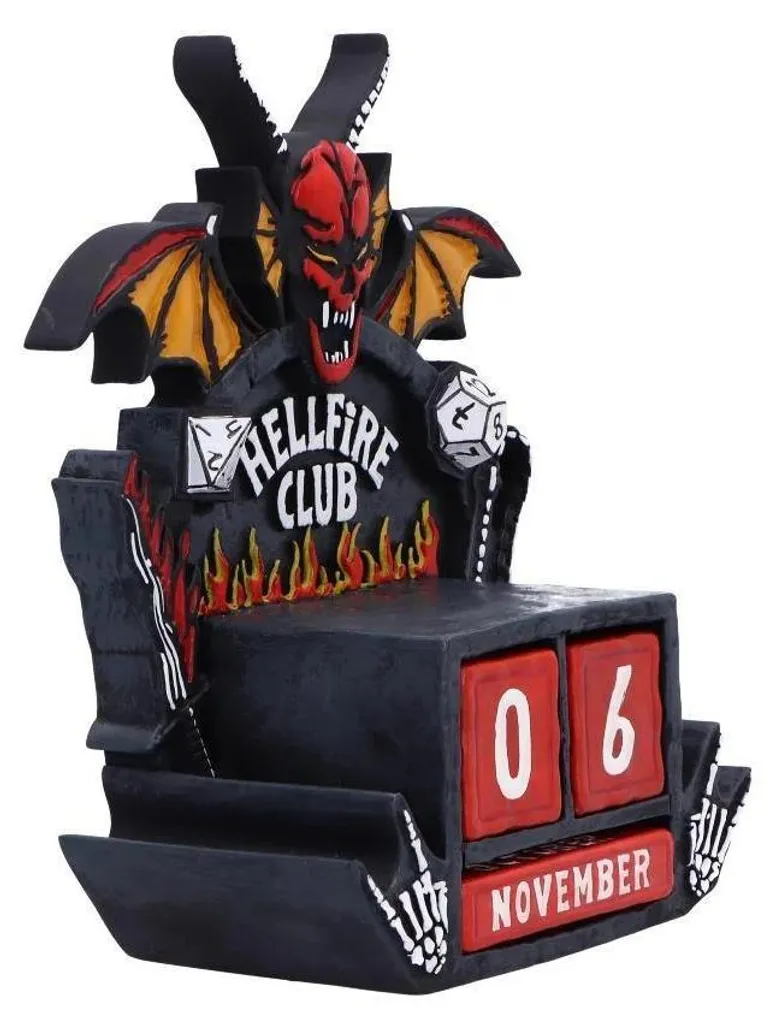 Calendrier Perpétuel Stranger Things Hellfire Club - Ne Changez Plus de Date