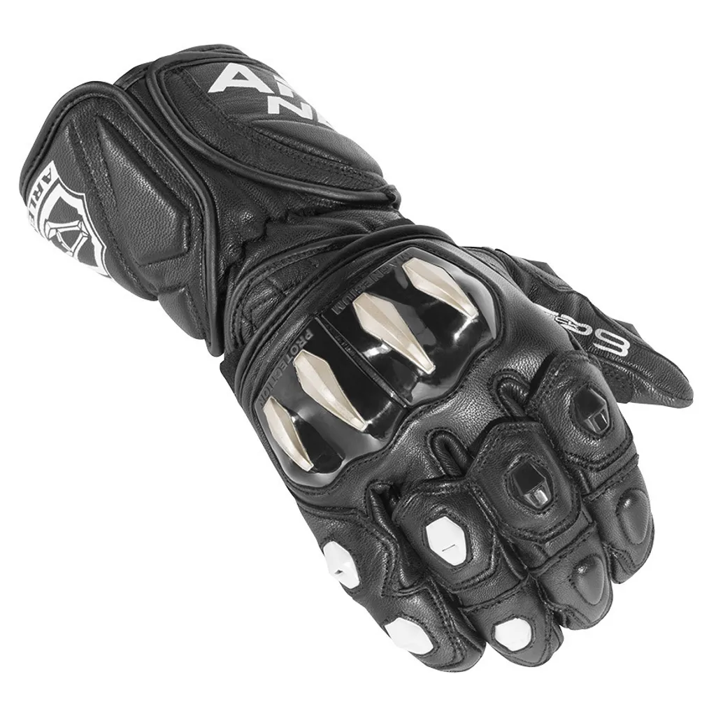 Gants moto Arlen Ness Sugello Noir Taille S - Protection Cuir Racing