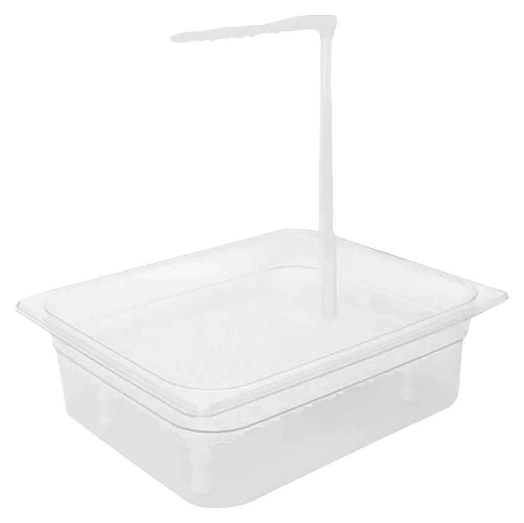 Bain d'oiseaux automatique blanc en ABS durable avec nettoyage intégré
