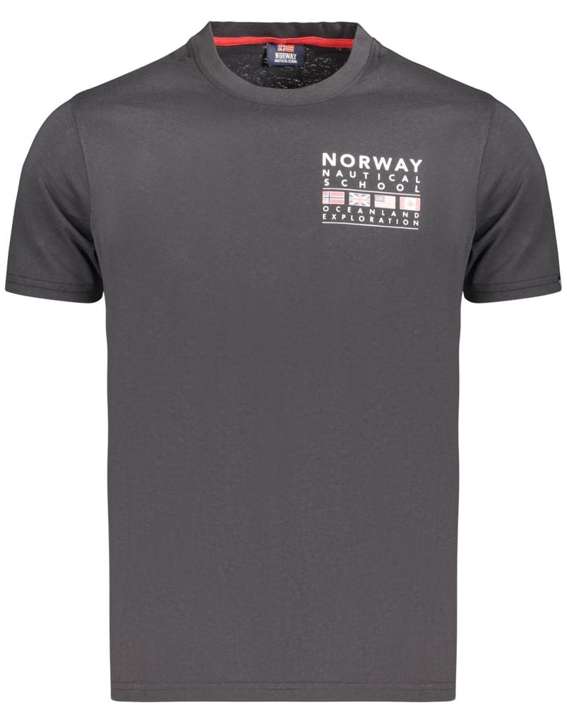 Schwarzes Norwegen 1963 Herren T-Shirt mit Print und Rundhals