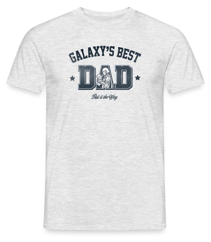 Star Wars: Mandalorian Galaxies Best Dad Motiv Männer Produktbild 