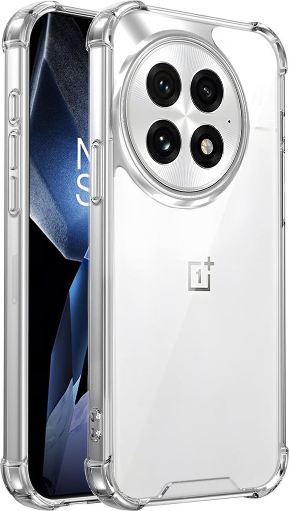 Transparent Hülle für OnePlus 13, Hybrid Klar Rückseite TPU Bumper Stoßfeste Handyhülle