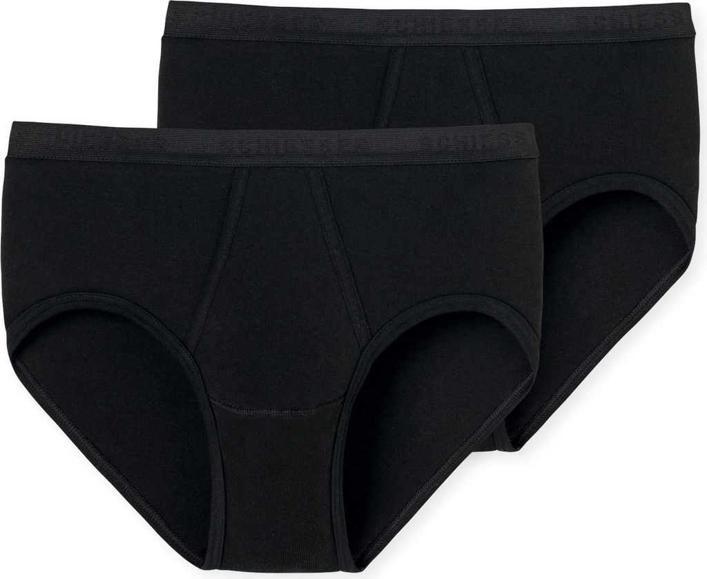 SCHIESSER 2PACK Sportslip 000 schwarz L