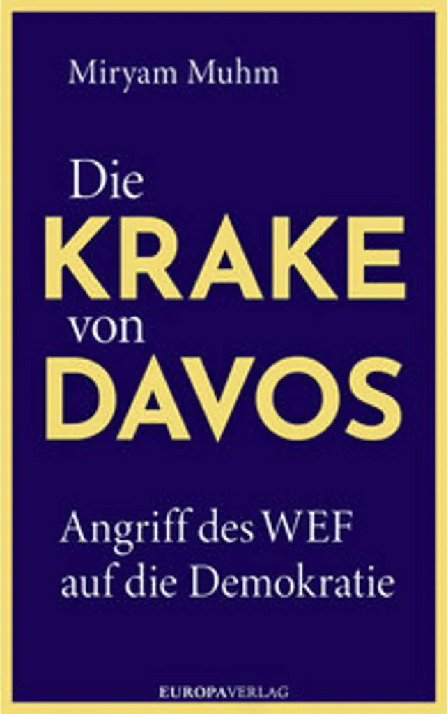Livre Géopolitique Die Krake von Davos sur le Pouvoir de l'Élite