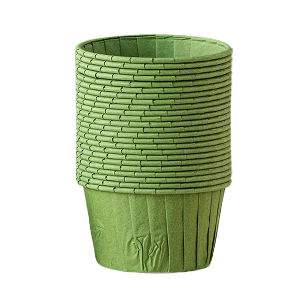 50pcs/Set Cupcake Liner BPA e Lebensmittelqualität DIY Backen Hochzeits Geburtstag Muffin Pappbecher Haushaltsvorräte-Grün