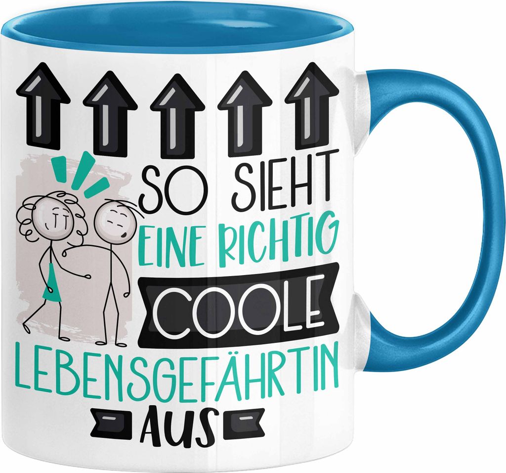 Lebensgefährtin Geschenk Tasse Lustig Geschenkidee für Lebensgefährtin Geburtstag So Sieht Eine Richtig Coole Lebensgefährtin Aus Frauen Spruch...