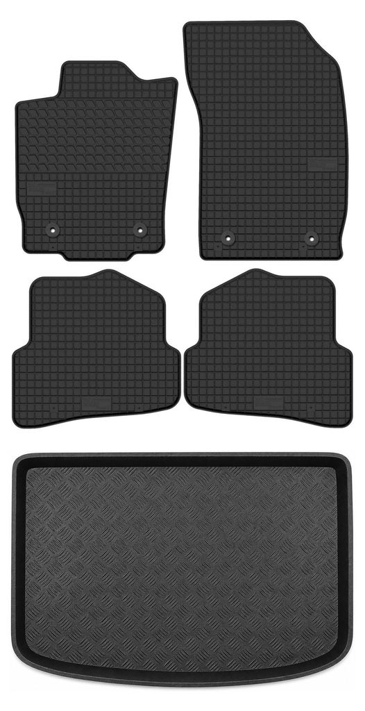 Gummimatten + Kofferraumwanne für Audi A1 8X 2010-2018 – Produktbild 