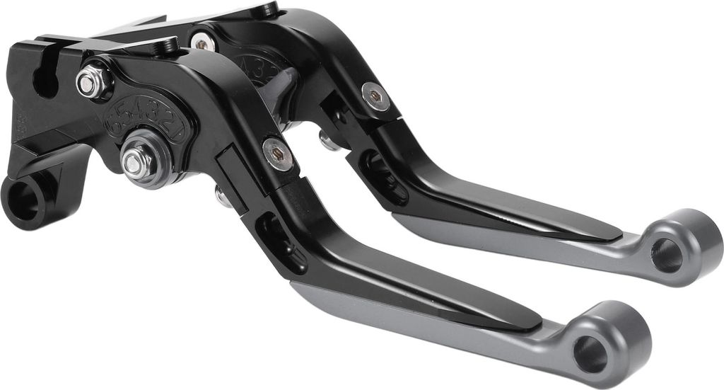 Kurze Lange Brems- und Kupplungshebel für Yamaha MT-07 14-22 Verstellbare Motorrad Lenker Bremshebel Aluminiumlegierung Schwarz Griff Titan End