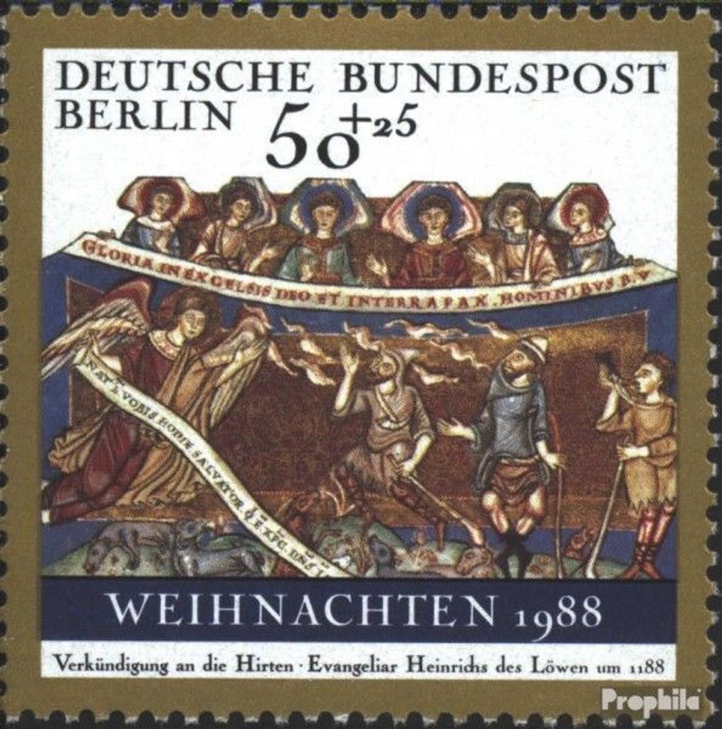 Briefmarken Berlin (West) 1988 Mi 829 (kompl.Ausgabe) Produktbild 