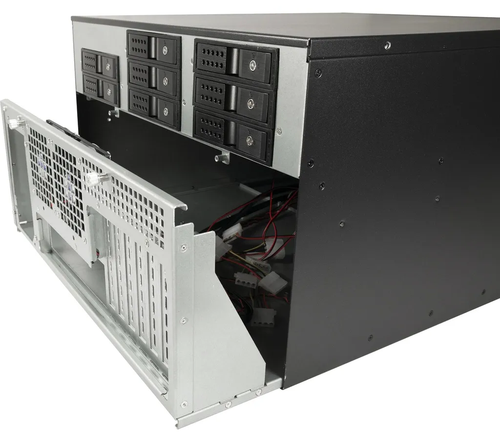 Solution de Stockage Rack Inter-Tech IPC 6U-6520 pour Serveur NAS Pro - 4